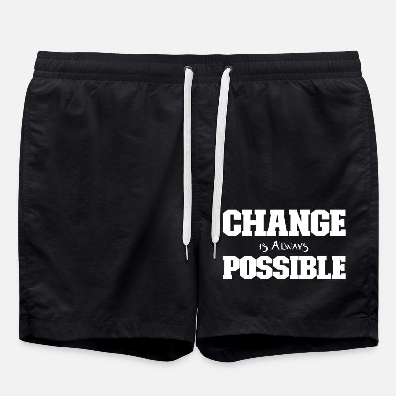 Change is always possible - Swim Trunks - black