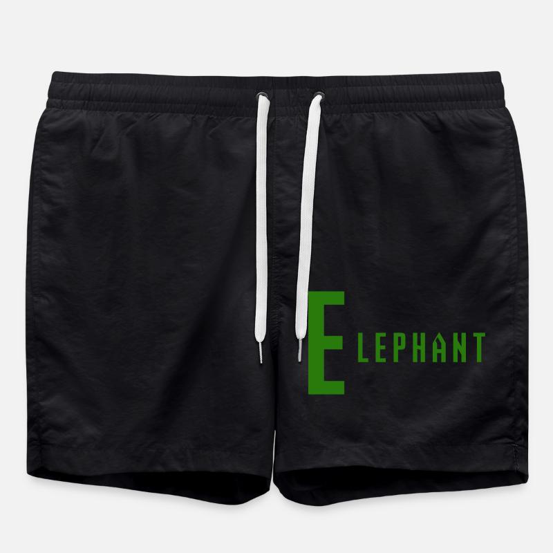 Elephant - Badeshorts - Schwarz