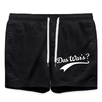Das war's? Lustige spruch - Badeshorts - Schwarz - Vorne - AI Model Male 185 light (185cm)