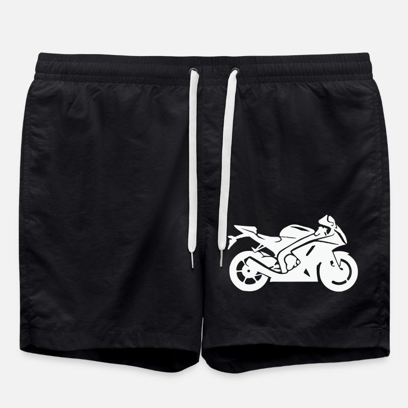motorcycle - Swim Trunks - black
