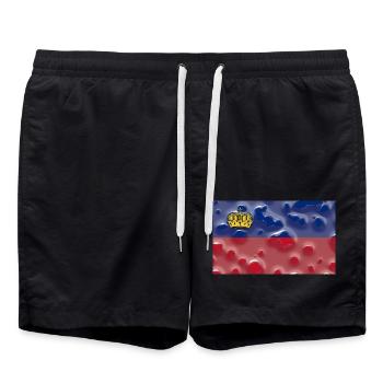 Liechtenstein en tant que Liechtenstein - Short de bain - noir - Devant - AI Model Male 185 light (185cm)