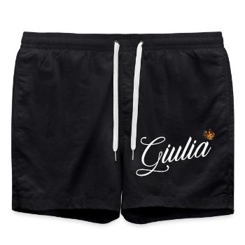 Giulia Custom Name for Women Kids Toddlers - - Swim Trunks - black - Front - AI Model Male 185 light (185cm)