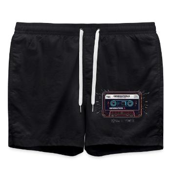 generation x - Badeshorts - Schwarz - Vorne - AI Model Male 185 light (185cm)