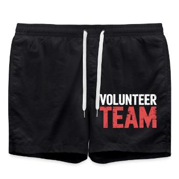 Volunteer Team 11 - Badeshorts - Schwarz - Vorne - AI Model Male 185 light (185cm)
