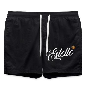 Estelle Nom pour Femme Enfant Tout-petit - Estelle - Short de bain - noir - Devant - AI Model Male 185 light (185cm)