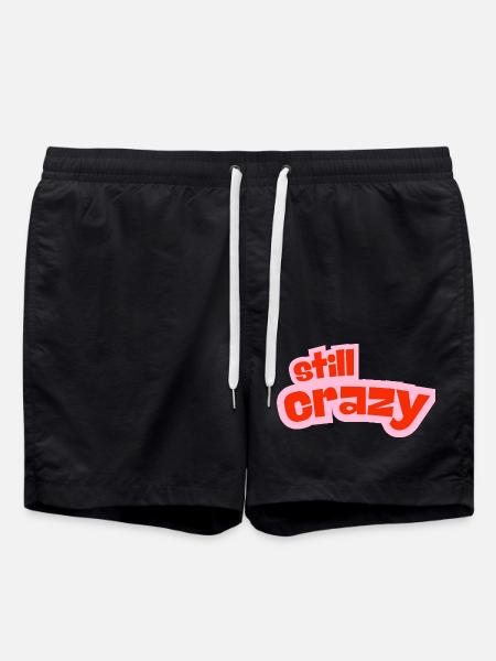 still crazy - Swim Trunks - black