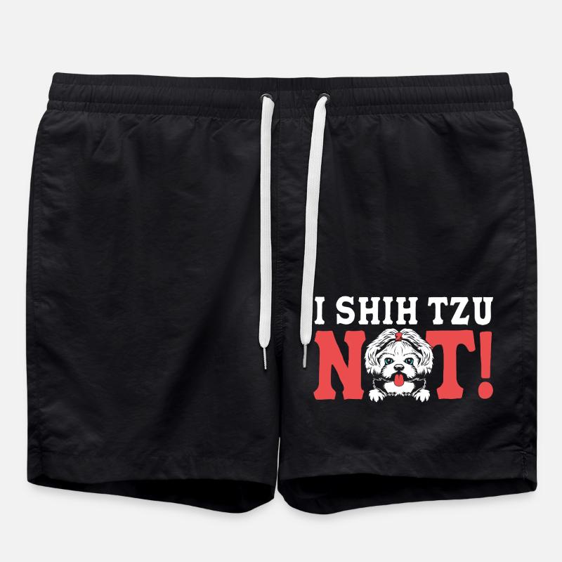 Shih Tzu - Swim Trunks - black