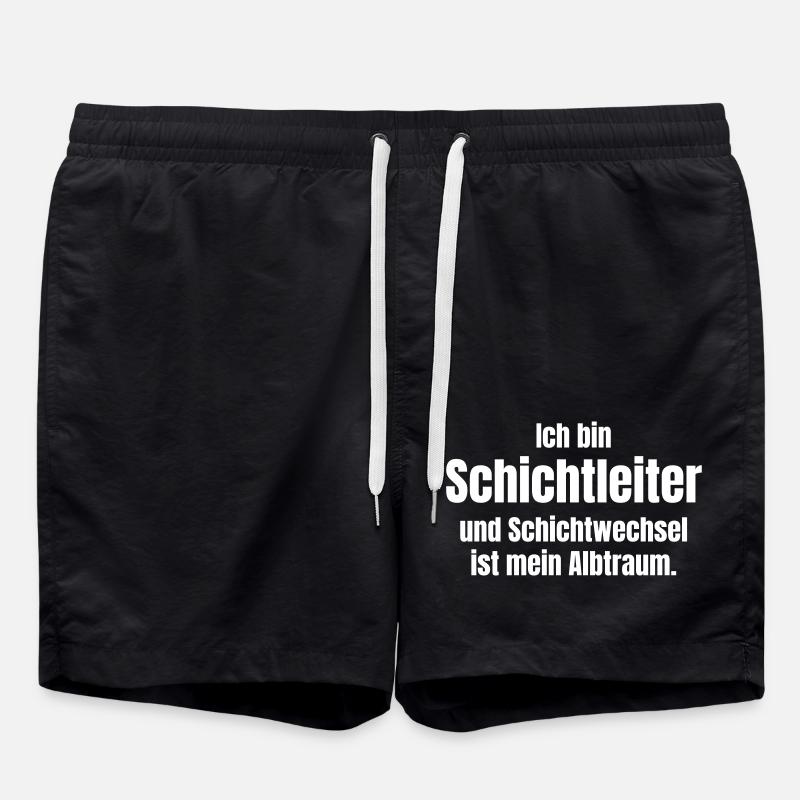 Schichtleiter - Badeshorts - Schwarz