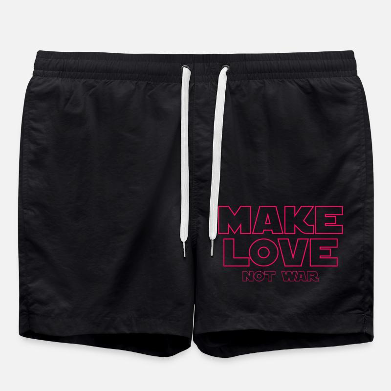 MACH LIEBE STATT KRIEG - Badeshorts - Schwarz