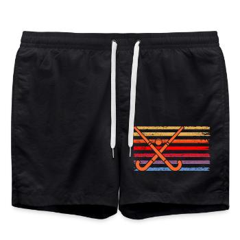 Field Hockey Players Field Hockey - Swim Trunks - black - Front - AI Model Male 185 light (185cm)