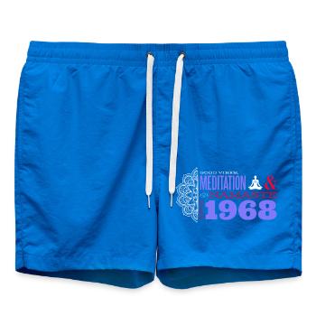 Vintage Soul Since 1968 - 57 Years of Memories - Swim Trunks - cobalt blue - Front