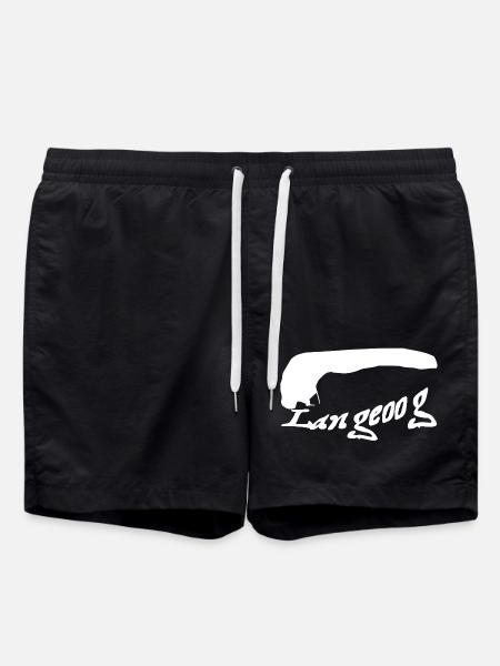 Langeoog Tattoo - Swim Trunks - black