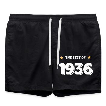 Best of 1936 - Short de bain - noir - Devant - AI Model Male 185 light (185cm)