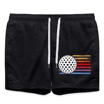 Golfers Golf - Swim Trunks - black - Front - AI Model Male 185 light (185cm)