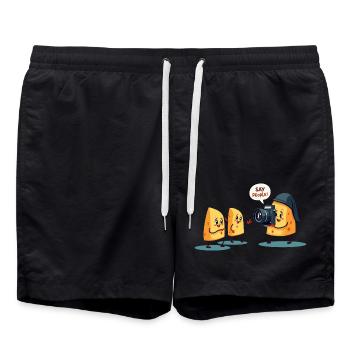Say People - Swim Trunks - black - Front - AI Model Male 185 light (185cm)