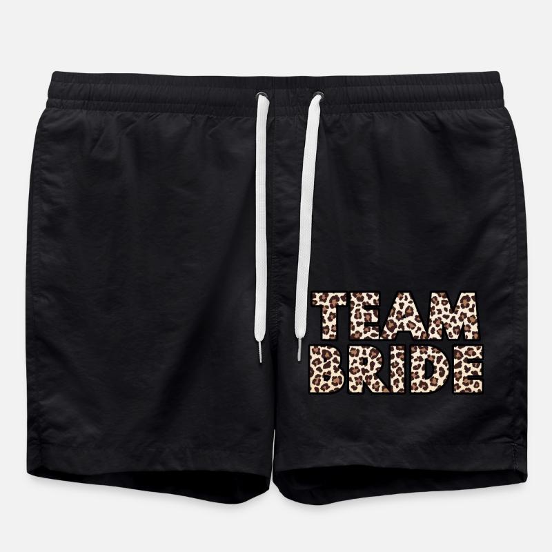 Team Bride léopard - Short de bain - noir