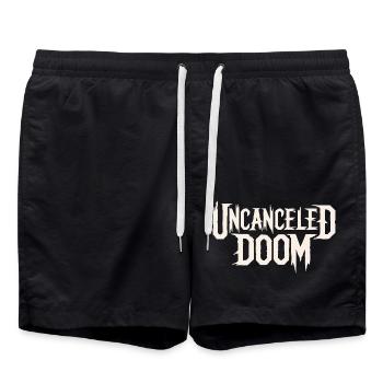 UNSTORNIERTES DOOM - Badeshorts - Schwarz - Vorne - AI Model Male 185 light (185cm)