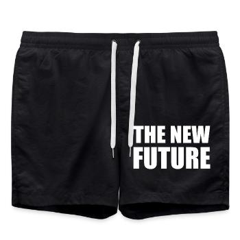 the new future - Badeshorts - Schwarz - Vorne - AI Model Male 185 light (185cm)