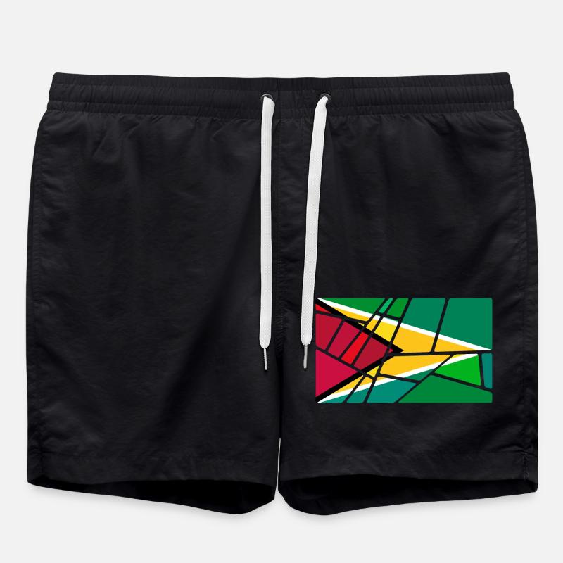 Gift for Guyana - Swim Trunks - black