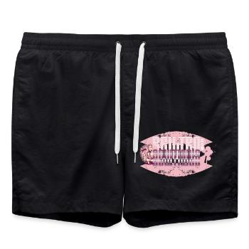 BSBeiltro Solutions – Retro Power meets Style - Badeshorts - Schwarz - Vorne - AI Model Male 185 light (185cm)