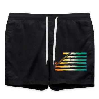 Flute player - Swim Trunks - black - Front - AI Model Male 185 light (185cm)