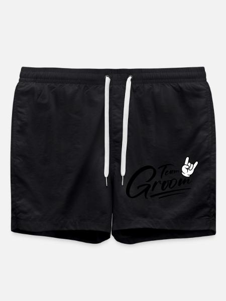 Groom Team Groom Bachelor - Swim Trunks - black