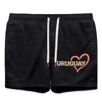 Uruguay Uruguay - Swim Trunks - black - Front - AI Model Male 185 light (185cm)