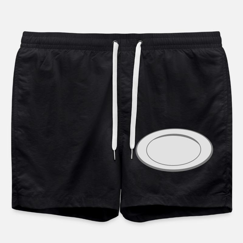 empty plate - Swim Trunks - black