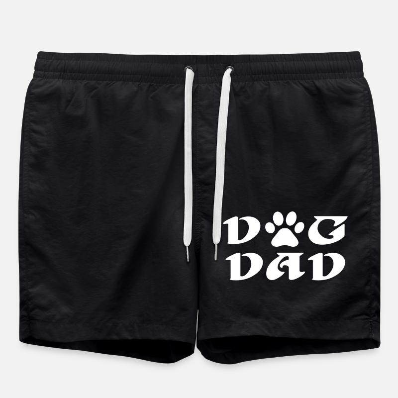 Dog Dad - Badeshorts - Schwarz