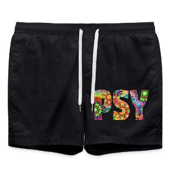 Psy transe - Short de bain - noir - Devant - AI Model Male 185 light (185cm)