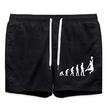 Basketball Evolution - Swim Trunks - black - Front - AI Model Male 185 light (185cm)