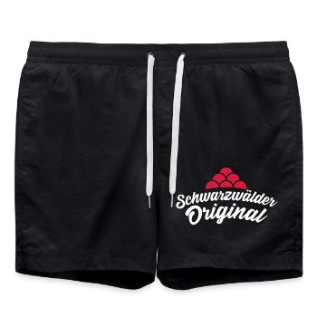 Origine de la forêt noire - Short de bain - noir - Devant - AI Model Male 185 light (185cm)