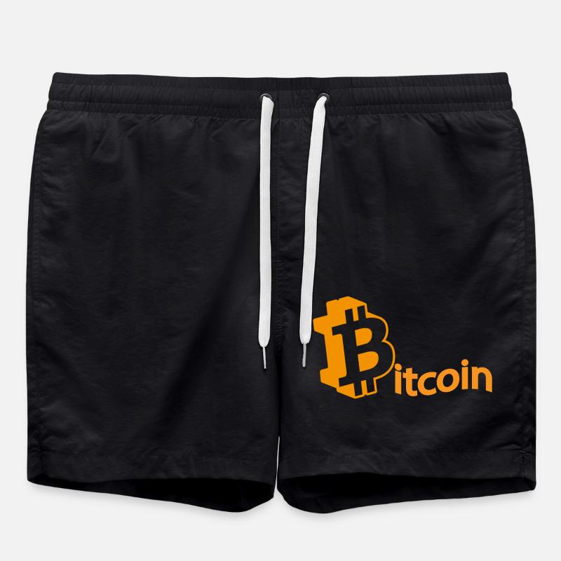 Bitcoin Krypto - Badeshorts - Schwarz