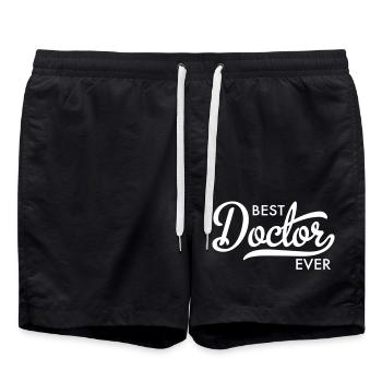 Meilleur docteur de tous les temps - Short de bain - noir - Devant - AI Model Male 185 light (185cm)