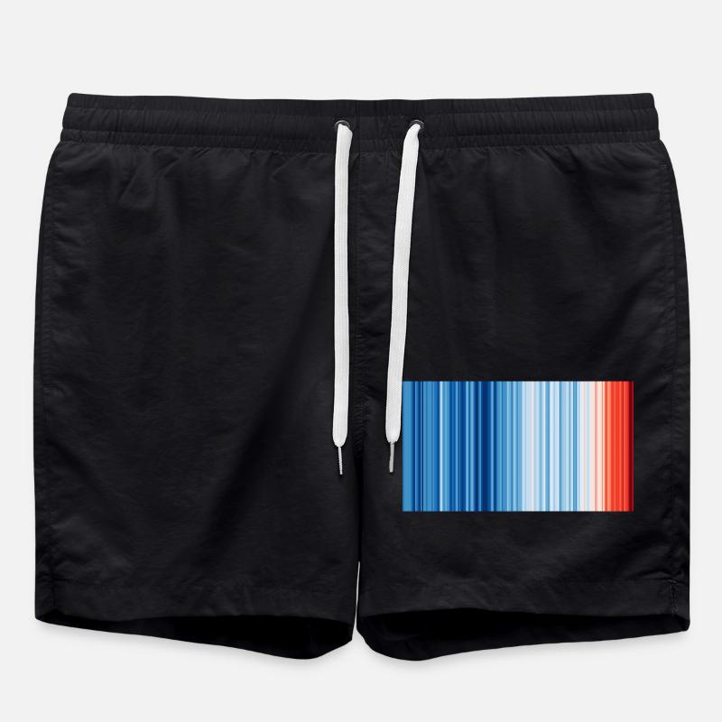 Climate Change - Show your stripes - Swim Trunks - black
