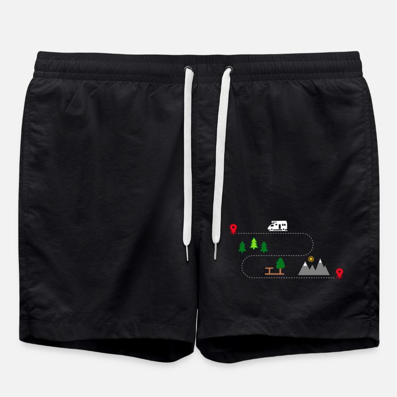 camper - Swim Trunks - black