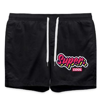 super cool - Short de bain - noir - Devant - AI Model Male 185 light (185cm)