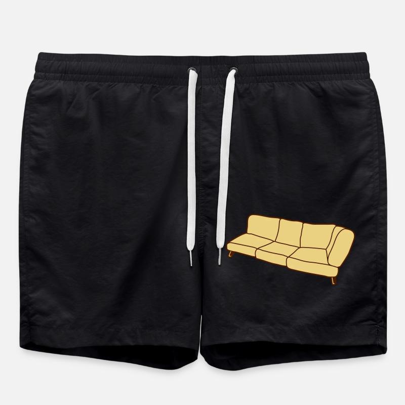 Conception de Clipart de canapé - Short de bain - noir