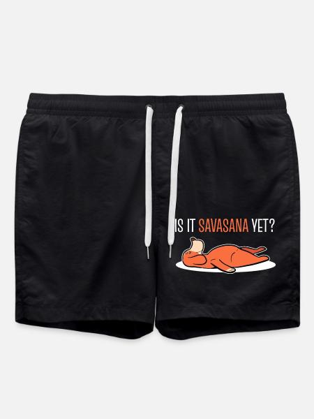 Savasana Méditation Méditer Yoga Yogi - Short de bain - noir
