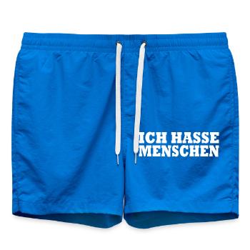 Ich hasse menschen - Badeshorts - Cobalt blue - Vorne