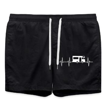 Motorhome Heartbeat Camper Fréquence cardiaque - Short de bain - noir - Devant - AI Model Male 185 light (185cm)