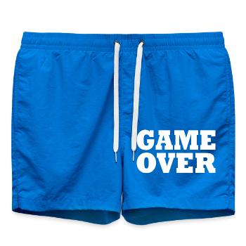 Game over - Swim Trunks - cobalt blue - Front