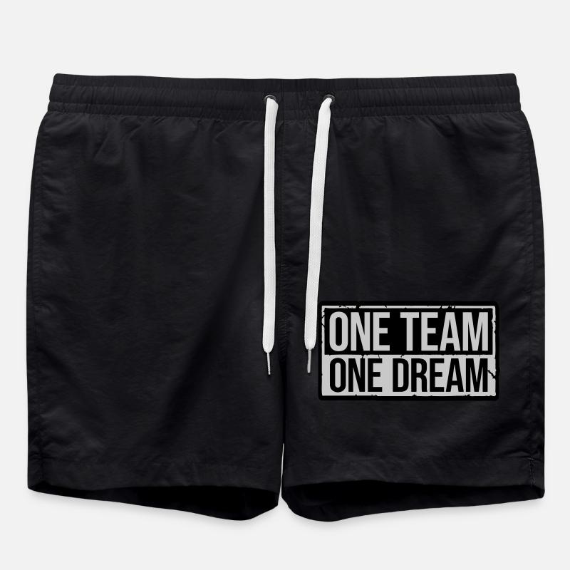 Schild One Team - Badeshorts - Schwarz