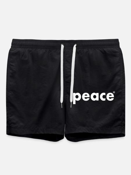 Peace - Swim Trunks - black