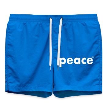 Peace - Swim Trunks - cobalt blue - Front