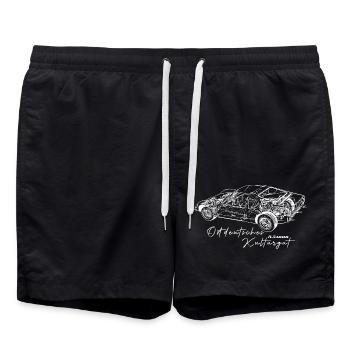 Melkus RS1000 - Ostdeutsches Kulturgut - Badeshorts - Schwarz - Vorne - AI Model Male 185 light (185cm)