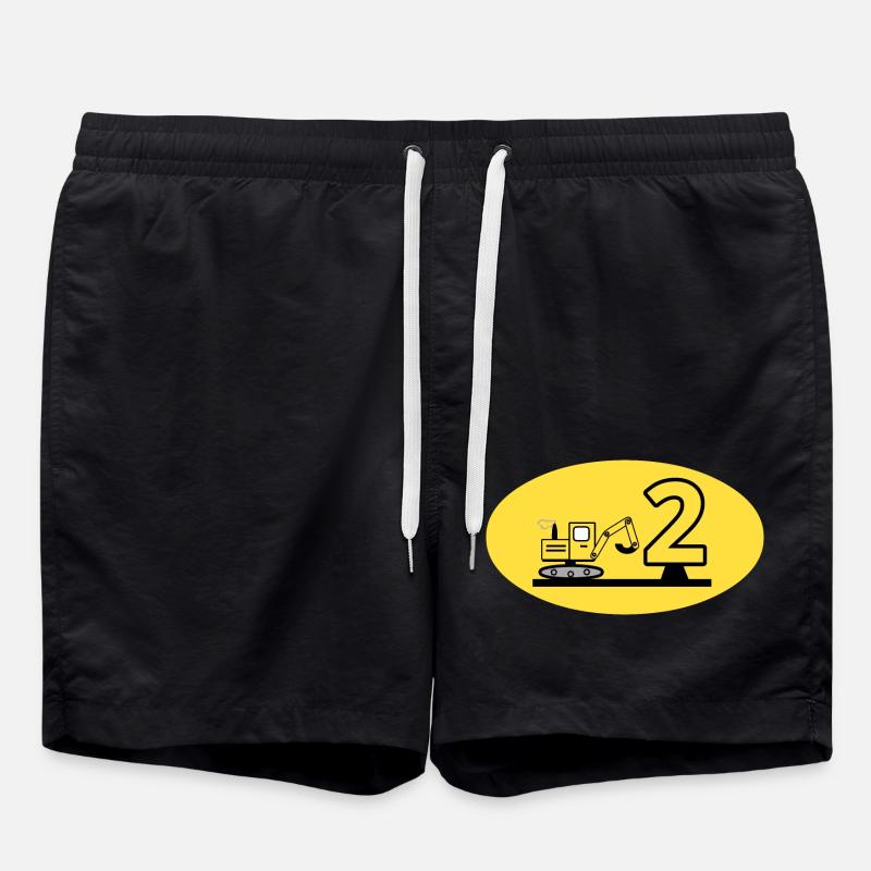 Excavator - Swim Trunks - black
