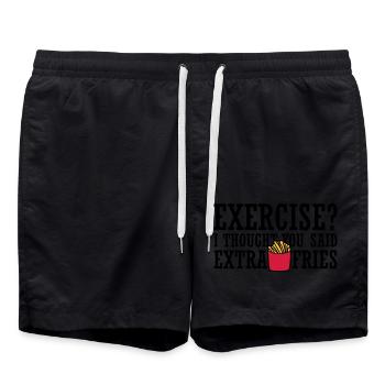 Exercice Extra Fries Citation - Short de bain - noir - Devant - AI Model Male 185 light (185cm)
