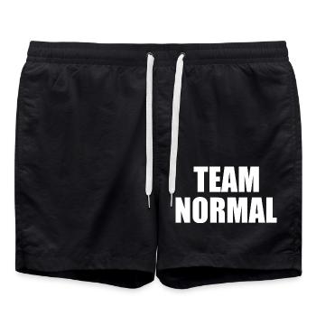 Team normal - Badeshorts - Schwarz - Vorne - AI Model Male 185 light (185cm)