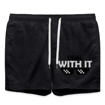 Sonnenbrille Deal with it - Badeshorts - Schwarz - Vorne - AI Model Male 185 light (185cm)